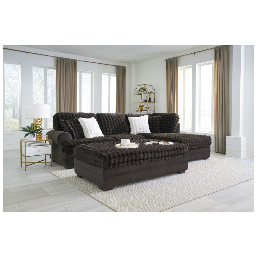 Fitzgerald Furniture KAMA ESPRESSO SECT